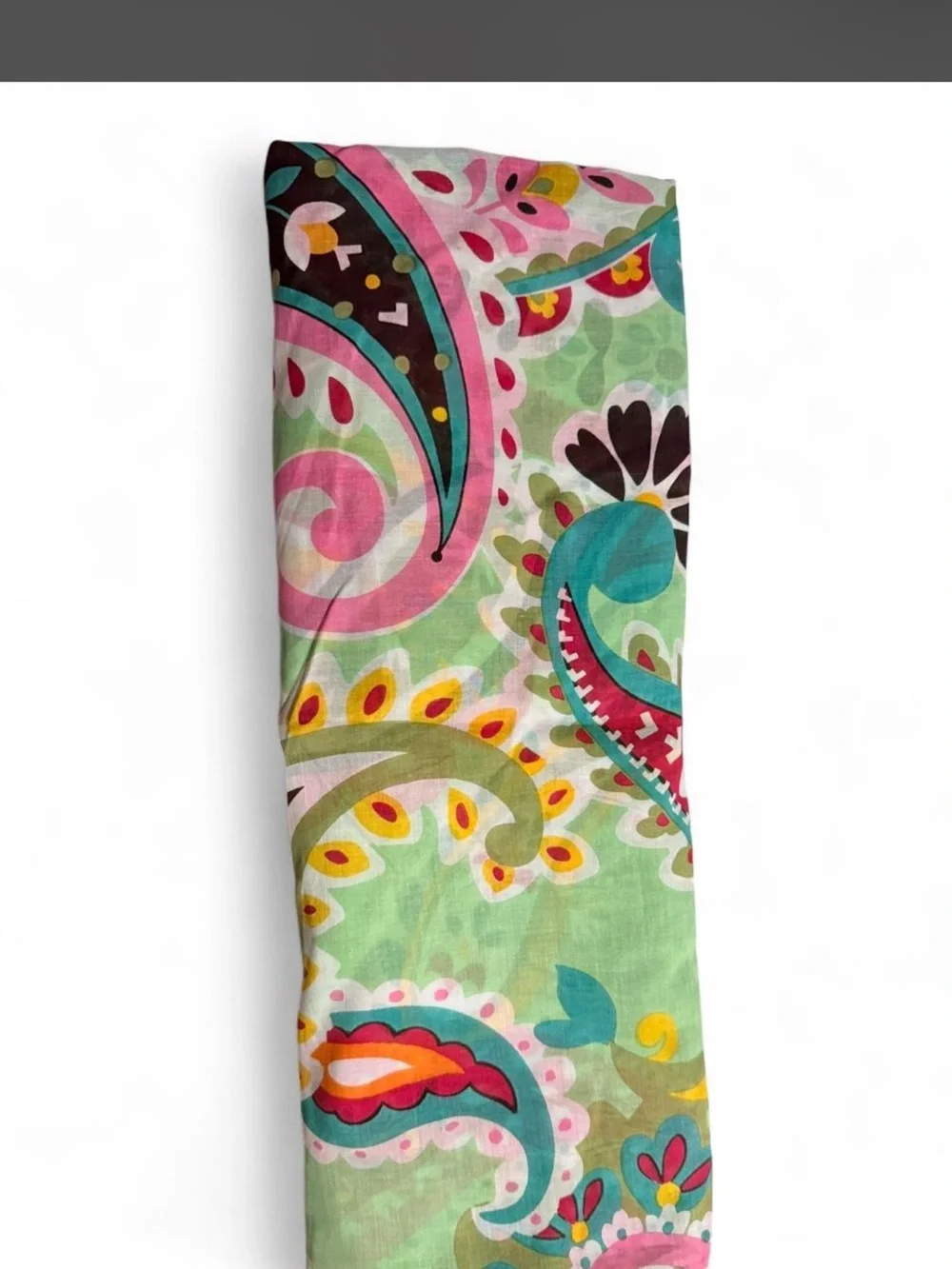 Vera Bradley Fuchsia Woven Tote with Paisley Fish Appliqués